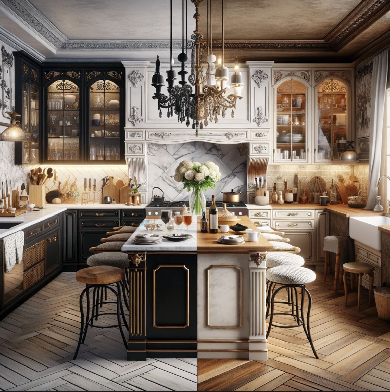 Contrasting Parisian Style and French Provincial Decor - ZYYAH