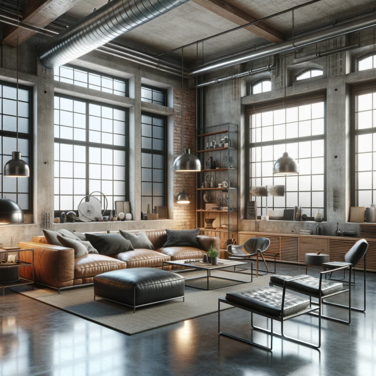 Blending Raw Urban and Inviting Coziness Embracing Industrial Modern